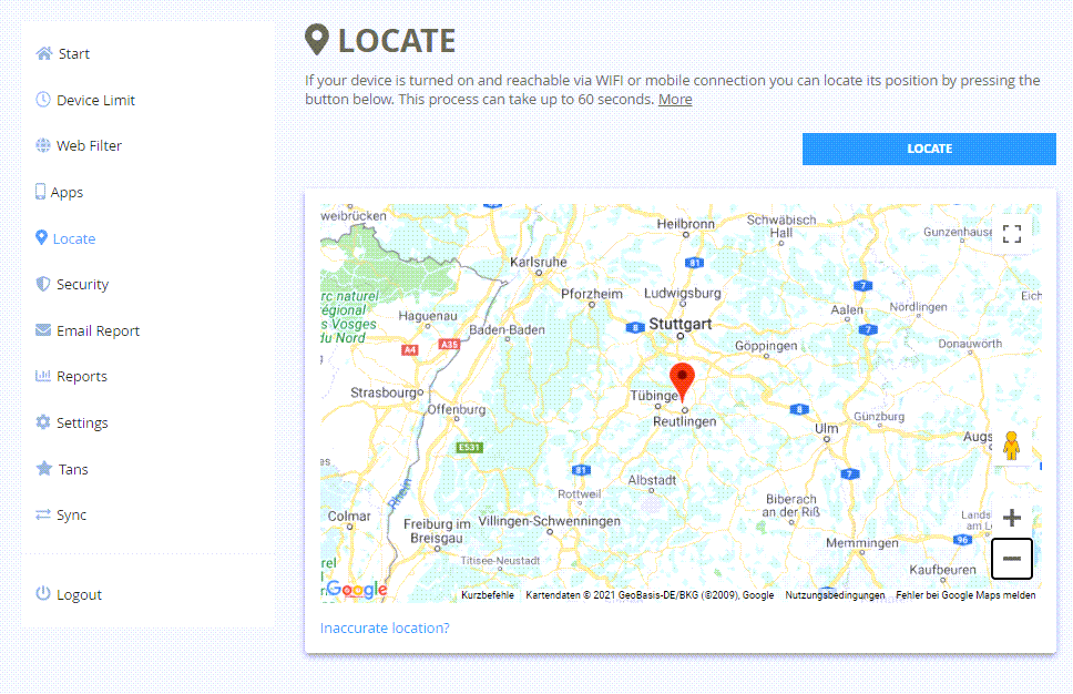 Locate device